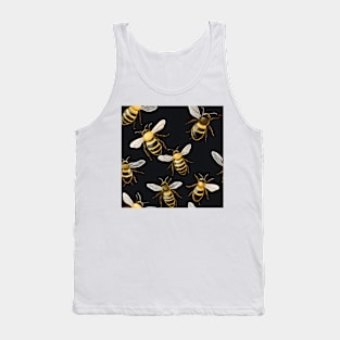 Honeycomb and Bee Pattern 1 Tank Top